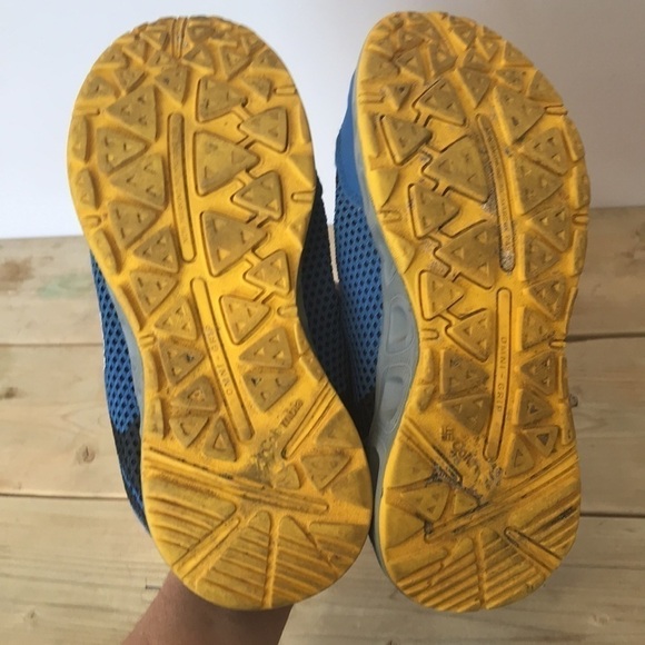 COLUMBIA Youth Drainmaker IV Boat Shoes blue yellow size 5 - Picture 7 of 8